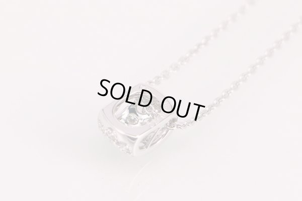 ミキモト　K18WG ダイアイリペンダントネックレス 0.72ct 3.60g　裏面