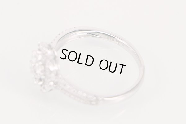 ポンテヴェキオ　K18WG ダイアイリリング 0.52ct 2.60g　刻印(2)