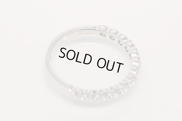 ミキモト　PT950 ダイアイリリング 0.46ct 2.60g　刻印(2)