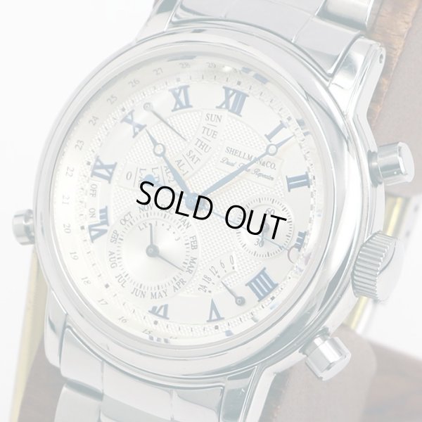 シェルマン　デュアルタイムリピーター　銀文字盤　サイド拡大