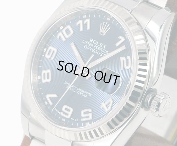 ロレックス　１１６２３４　Ｇ６９９３１２　青コンセントリックアラビア文字盤　サイド拡大