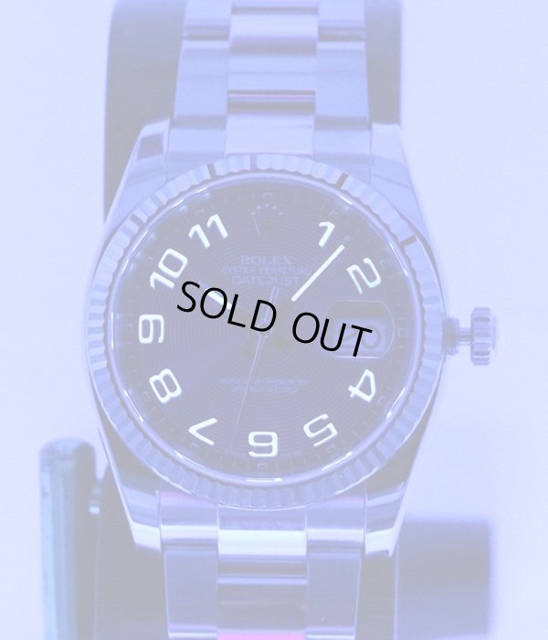 ロレックス　１１６２３４　Ｇ６９９３１２　青コンセントリックアラビア文字盤　ライト