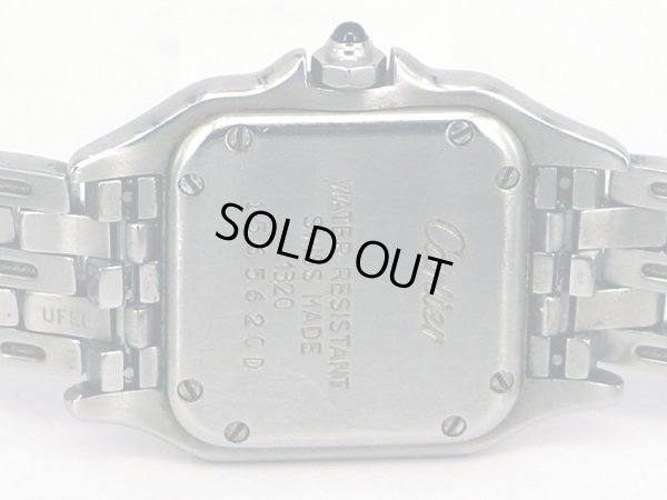 カルティエ　パンテールＳＭ　１３２０　白文字盤　裏面拡大