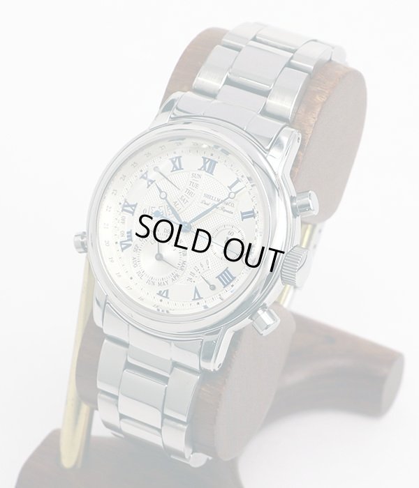 シェルマン　デュアルタイムリピーター　銀文字盤　サイド