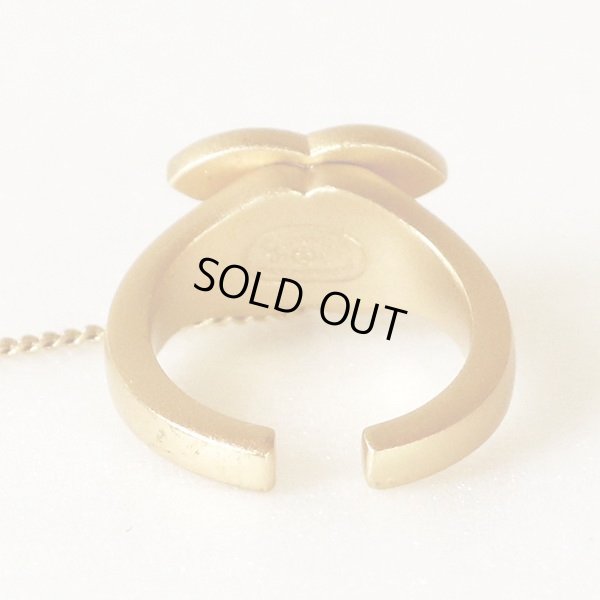 シャネル　バングル・リングセット 01C ゴールド　リング裏側