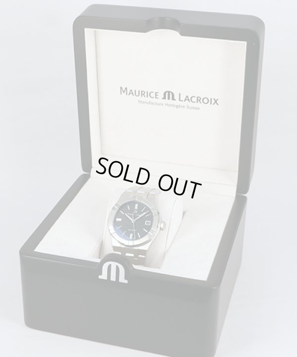 モーリス・ラクロア　アイコン　ＡＩ６００７　黒文字盤　箱