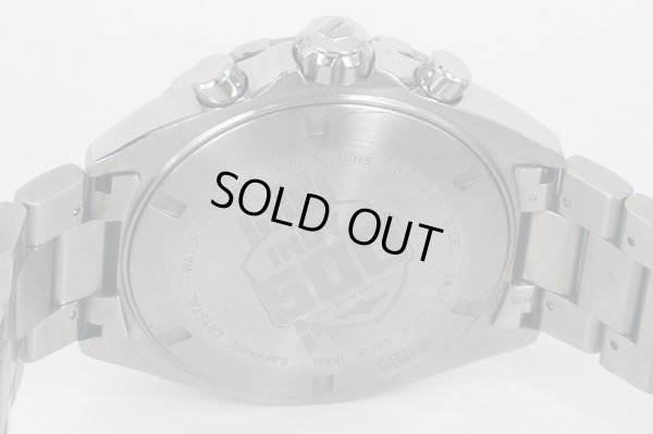 タグホイヤー　フォームラー１クロノ　ＣＡＺ１０１Ｖ　インディ５００限定　黒文字盤　裏面拡大