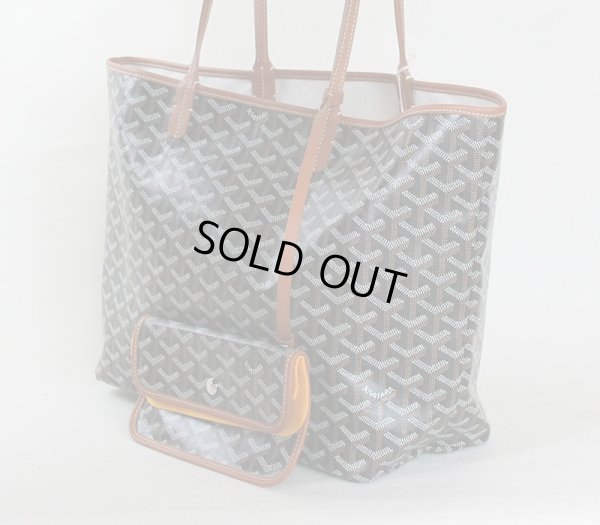 ゴヤール サンルイPM ノワール/ナチュラル サイド