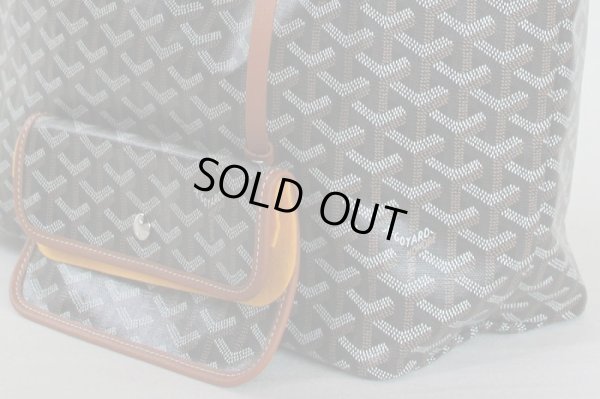 ゴヤール サンルイPM ノワール/ナチュラル サイド拡大