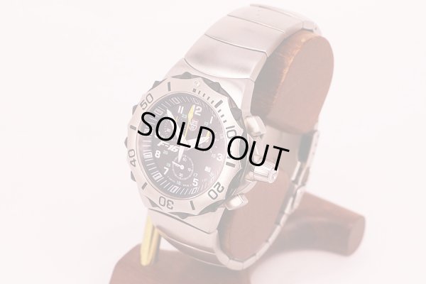 ルミノックス　Ｆ１６　クロノグラフ　６２２　黒文字盤　サイド