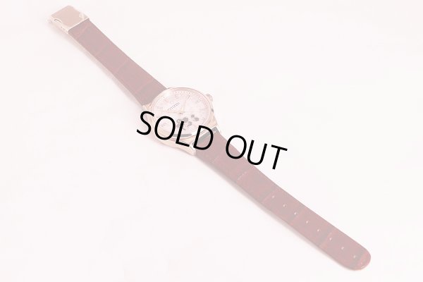 シチズン　メカニカル　ＰＣ１００４－６３Ｗ 　こぼれ桜文字盤　替え革ベルト状態　表面