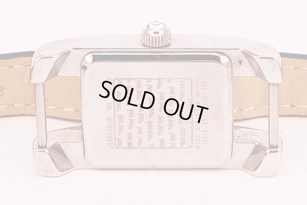 フォリフォリ　ＷＦ５Ｔ０８２ＳＰ　銀文字盤　ラインストーンベゼル　裏面拡大