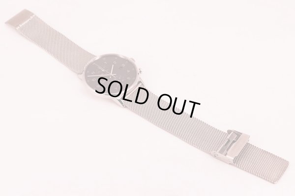 ユンハンス　フォームＣ　クロノグラフ０４１／４８７７・４４　グレー文字盤　メッシュベルト状態　表面