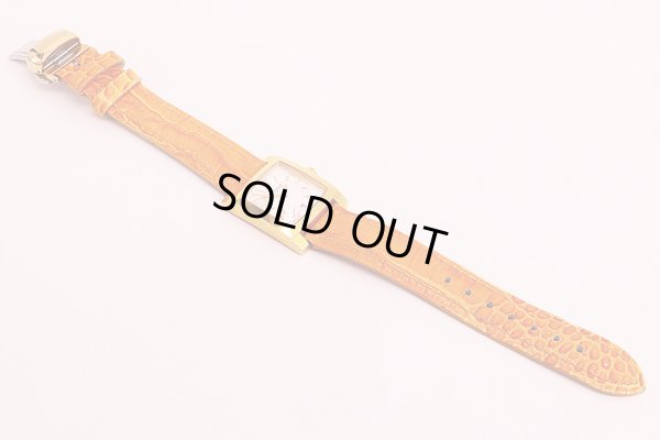 サントノーレ　オルセー　カレ　７３１０２７　シェル文字盤　革ベルト状態　表面