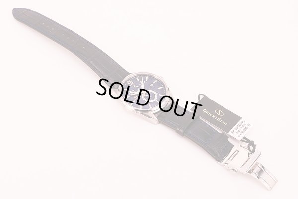 オリエントスター　コンテンポラリー　スリムデイト　ＲＫ－ＨＫ０００４　紺文字盤　革ベルト状態　表面