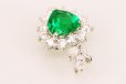 PT900 エメラルドダイアイリペンダントトップ 1.32ct 1.20ct 4.10g　トップ