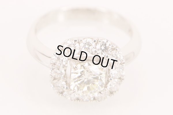 PT900 ダイアイリリング 1.151ct 0.99ct 7.80g　拡大