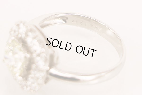 PT900 ダイアイリリング 1.151ct 0.99ct 7.80g　刻印(1)