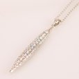 PT900/K18WG ダイアイリペンダントネックレス 1.62ct 0.24ct 13.60g