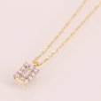 アガット　K18 ダイアイリペンダントネックレス 0.08ct 1.20g
