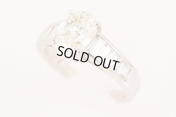 PT900 ダイアイリリング 2.017ct 0.90ct 7.10g　サイド