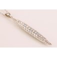 PT900/K18WG ダイアイリペンダントネックレス 1.62ct 0.24ct 13.60g　表面拡大