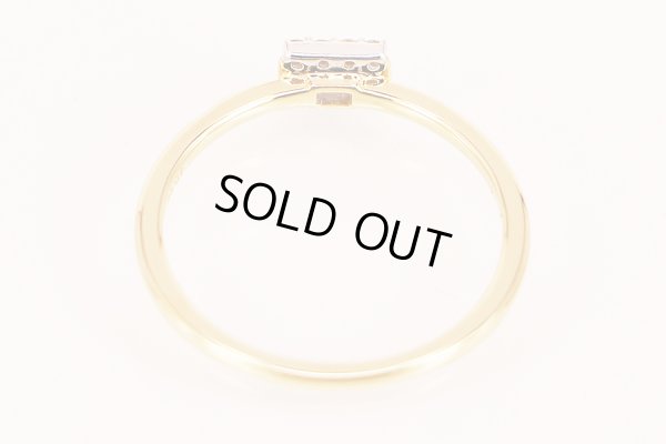 アガット　K18 ダイアイリリング 0.08ct 1.70g　内側