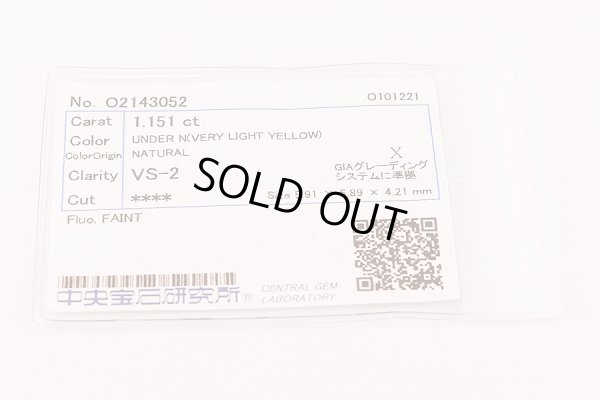 PT900 ダイアイリリング 1.151ct 0.99ct 7.80g　ソーティング