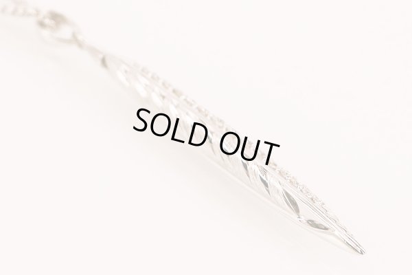 PT900/K18WG ダイアイリペンダントネックレス 1.62ct 0.24ct 13.60g　裏面拡大