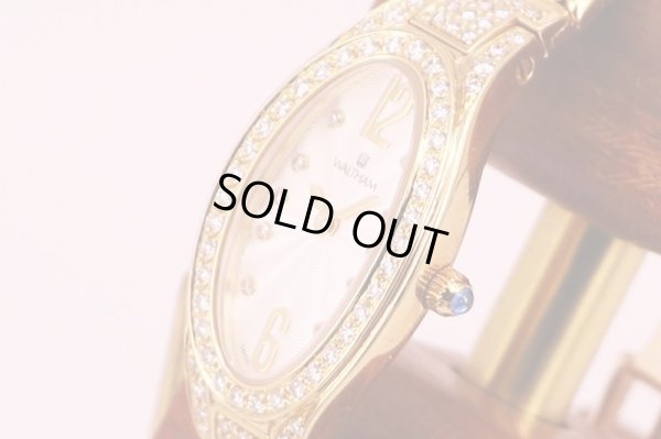 ウォルサム　フローラルパスウェイ　ＷＳ７３　白文字盤　ダイアベゼル　サイド拡大