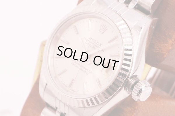 ロレックス　６９１７４　Ｒ７３９９７９　銀文字盤　８８年製　サイド拡大