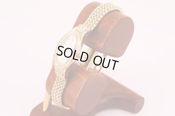 ウォルサム　フローラルパスウェイ　ＷＳ７３　白文字盤　ダイアベゼル　サイド