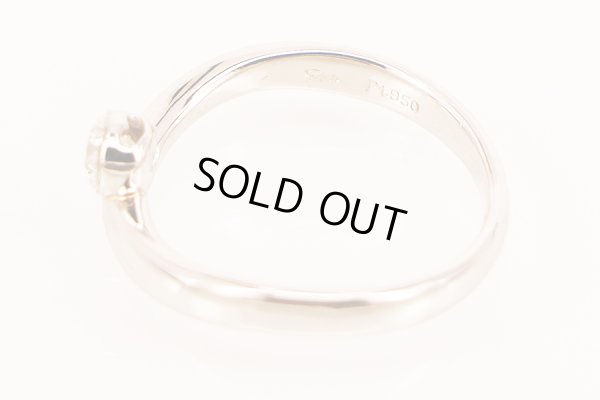 スタージュエリー　PT950 ダイアイリリング 0.28ct 3.70g　刻印