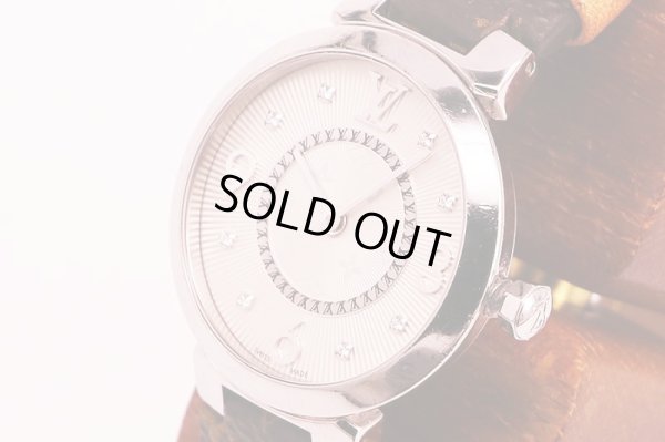 ルイヴィトン　タンブール　Ｑ１２ＭＧ＊Ｂ　銀文字盤 １０Ｐ　サイド拡大