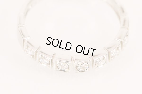 ヴァンドーム　PT950 ダイアイリリング 0.18ct 2.50g　拡大