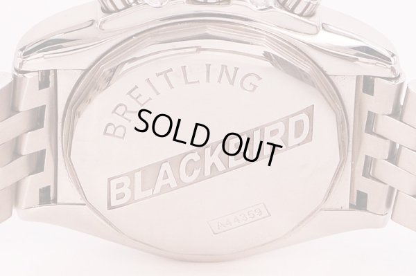 ブライトリング　クロノマット　ブラックバード　Ａ４４３５９　黒文字盤　ビックデイト　裏面拡大