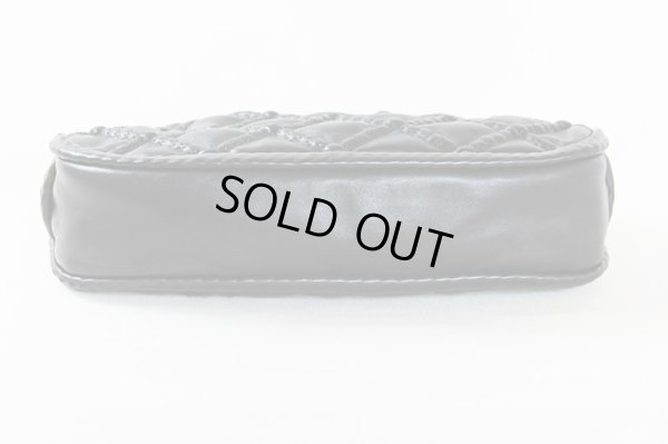 シャネル ロープモールディング ワンショルダーバック ブラック 底