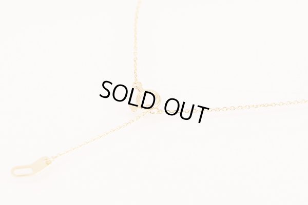 スタージュエリー　K18PG ダイアイリネックレス 0.08ct 1.80g　留め具