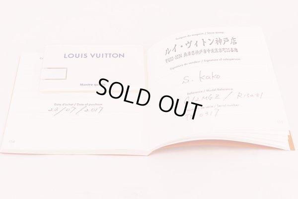 ルイヴィトン　タンブール　Ｑ１２ＭＧ＊Ｂ　銀文字盤 １０Ｐ　保証書