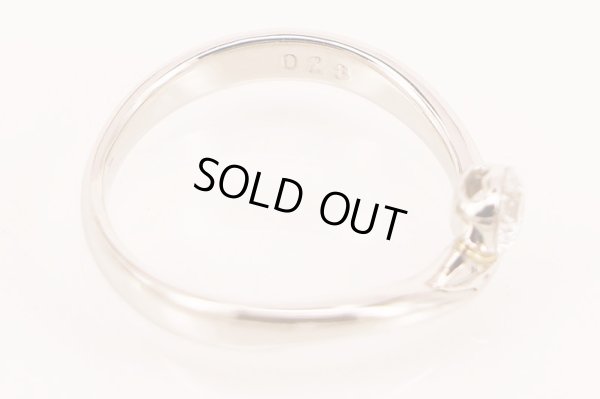 スタージュエリー　PT950 ダイアイリリング 0.28ct 3.70g　刻印(2)