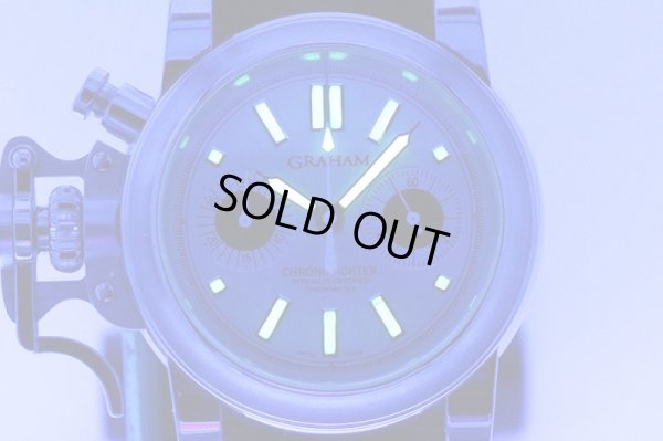 グラハム　クロノファイター　２ＣＦＡＳ．Ｓ０１　銀文字盤　ライト