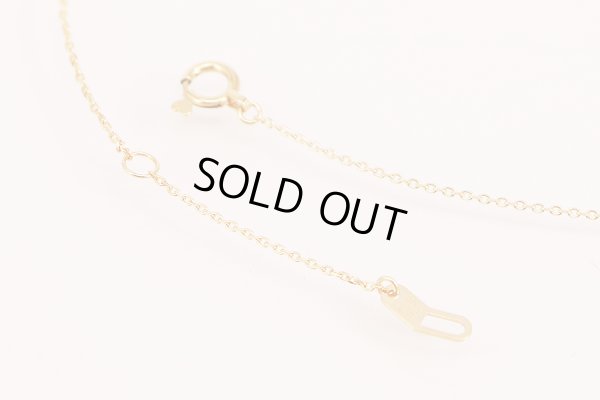 スタージュエリー　K18PG ダイアイリネックレス 0.08ct 1.80g　外したイメージ