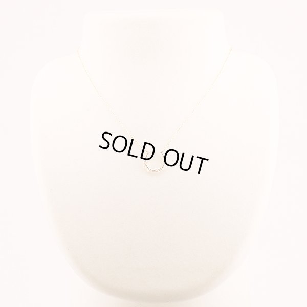 スタージュエリー　K18PG ダイアイリネックレス 0.08ct 1.80g　装着イメージ