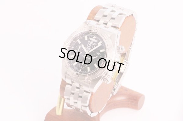 ブライトリング　クロノマット　ブラックバード　Ａ４４３５９　黒文字盤　ビックデイト　サイド