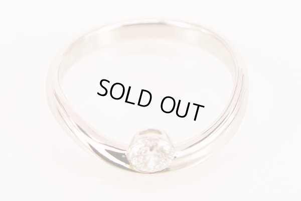 スタージュエリー　PT950 ダイアイリリング 0.28ct 3.70g　拡大