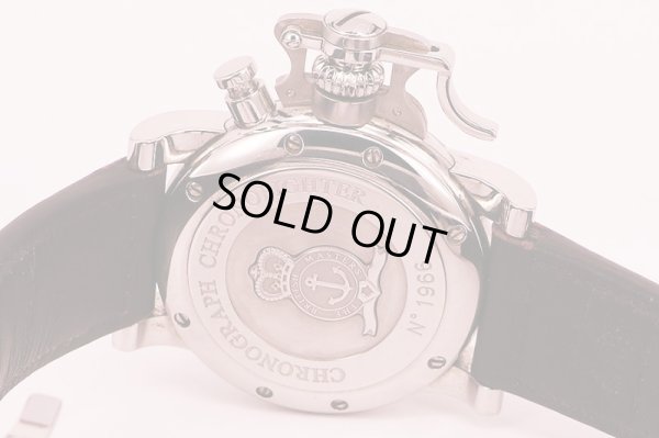 グラハム　クロノファイター　２ＣＦＡＳ．Ｓ０１　銀文字盤　裏面拡大