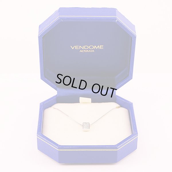 ヴァンドーム　K18WG ダイアイリペンダントネックレス 2.70g　ケース