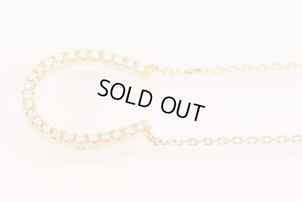 スタージュエリー　K18PG ダイアイリネックレス 0.08ct 1.80g　サイド