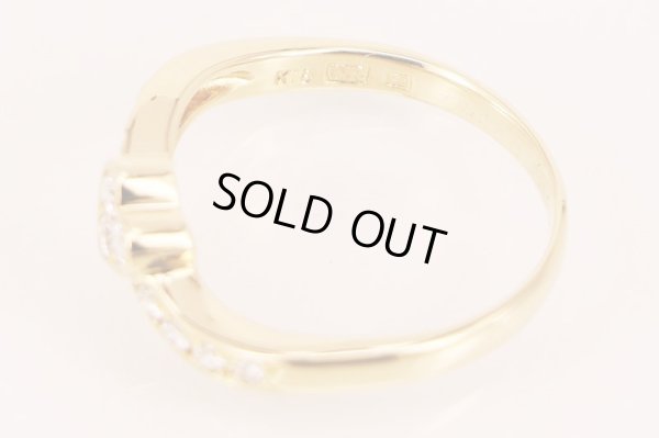 ニナリッチ　K18 ダイアイリリング 3.40g　刻印