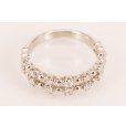 ヴァンドーム　PT950 ダイアイリリング 0.30ct 4.70g　拡大